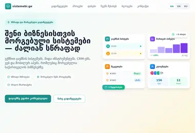Скриншот sistemebi.ge