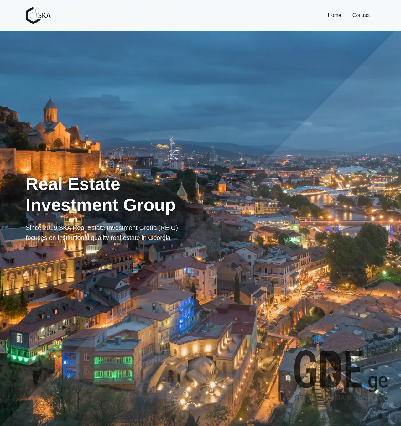 Screenshot of the site ska.ge at 2025-11-29