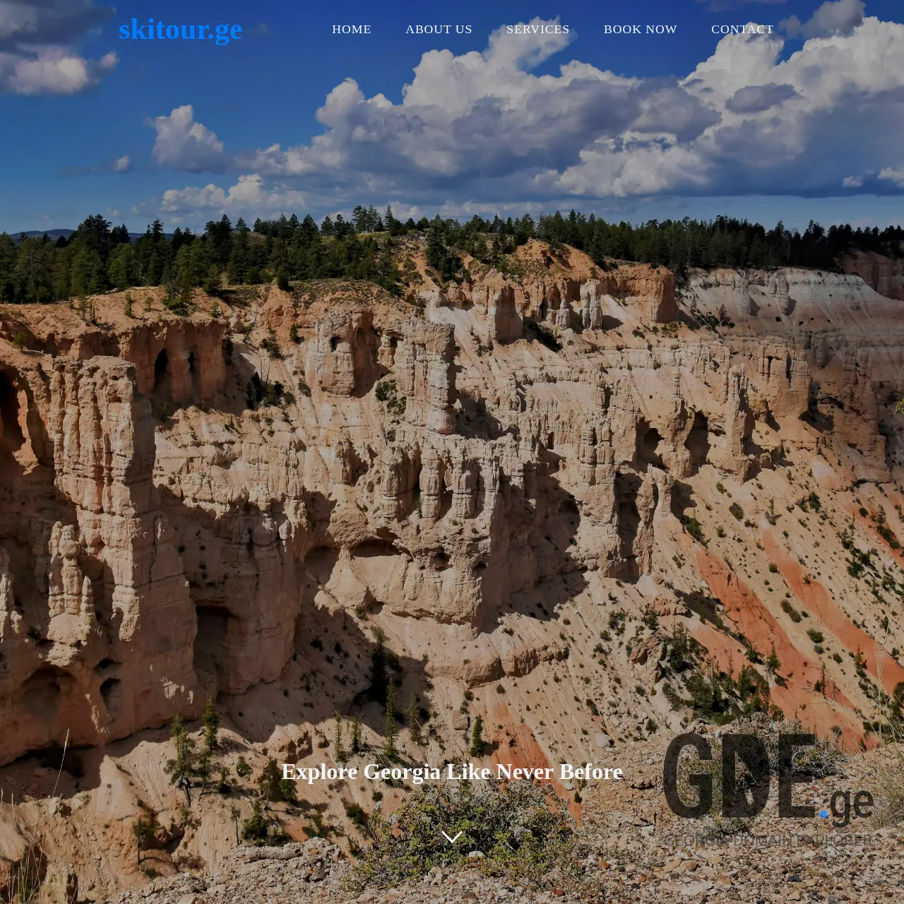 Screenshot of the site skitour.ge at 2026-01-04