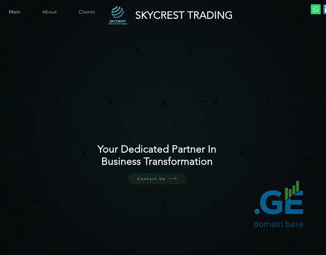 Screenshot of the site skycrest.ge