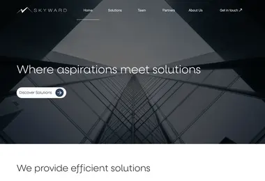 Screenshot of skyward-solutions.ge