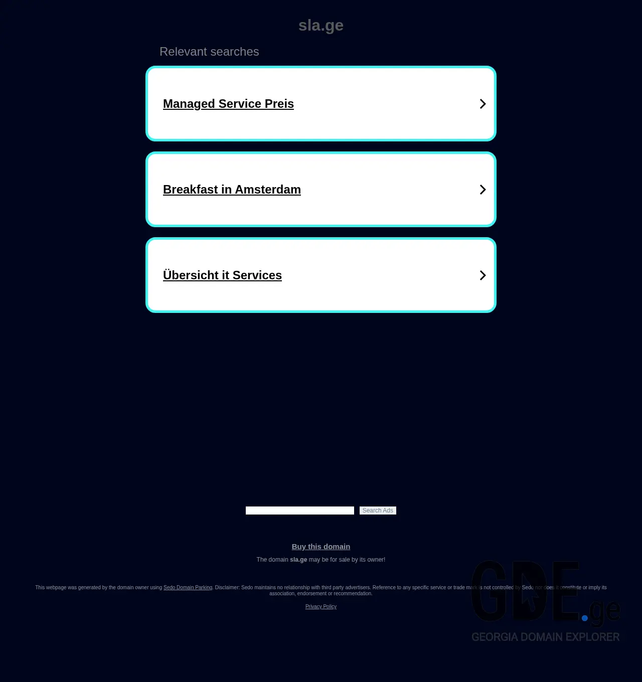Screenshot of the site sla.ge at 2025-12-03