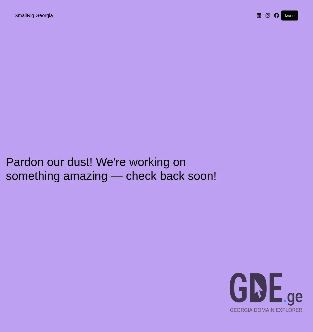 Screenshot of the site smallrig.ge at 2025-12-03