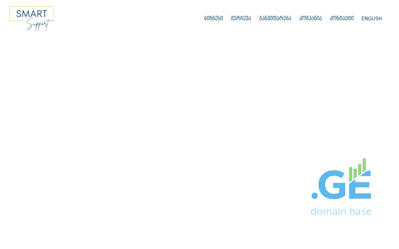 Screenshot of the site smart-support.ge