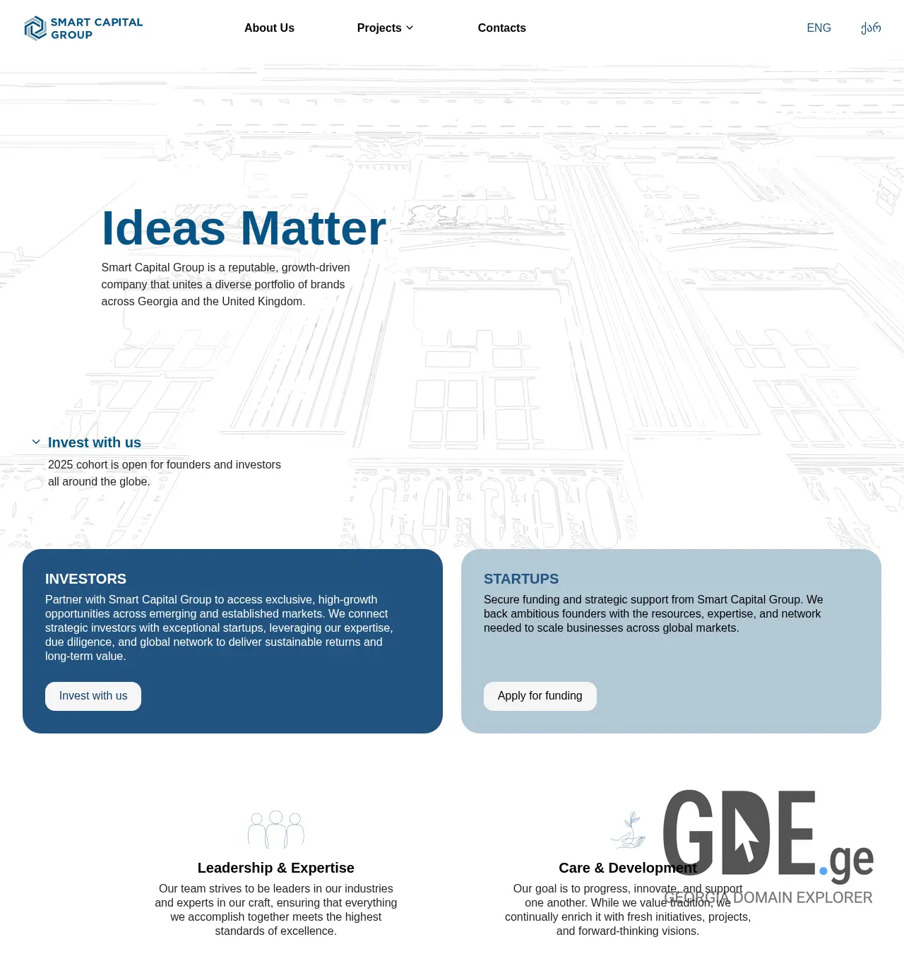 Screenshot of the site smartcapital.ge at 2025-12-03