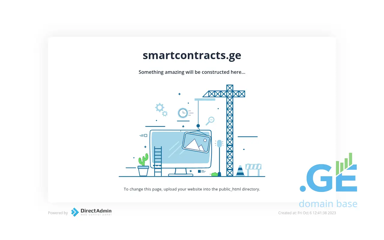 Screenshot of the site smartcontracts.ge
