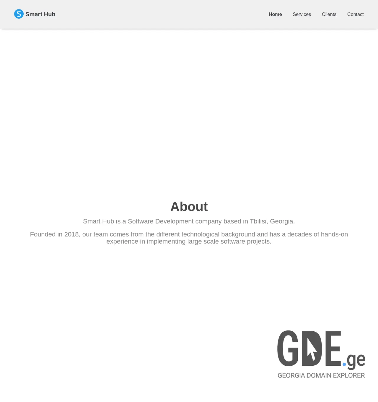 Screenshot of the site smarthub.ge at 2025-12-01