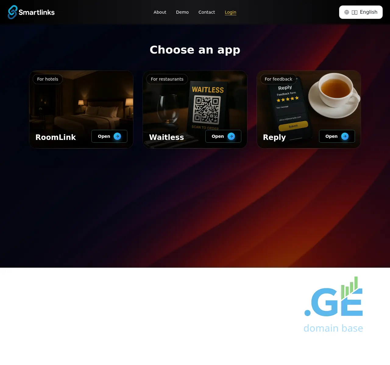 Screenshot of the site smartlinks.ge at 2025-11-11