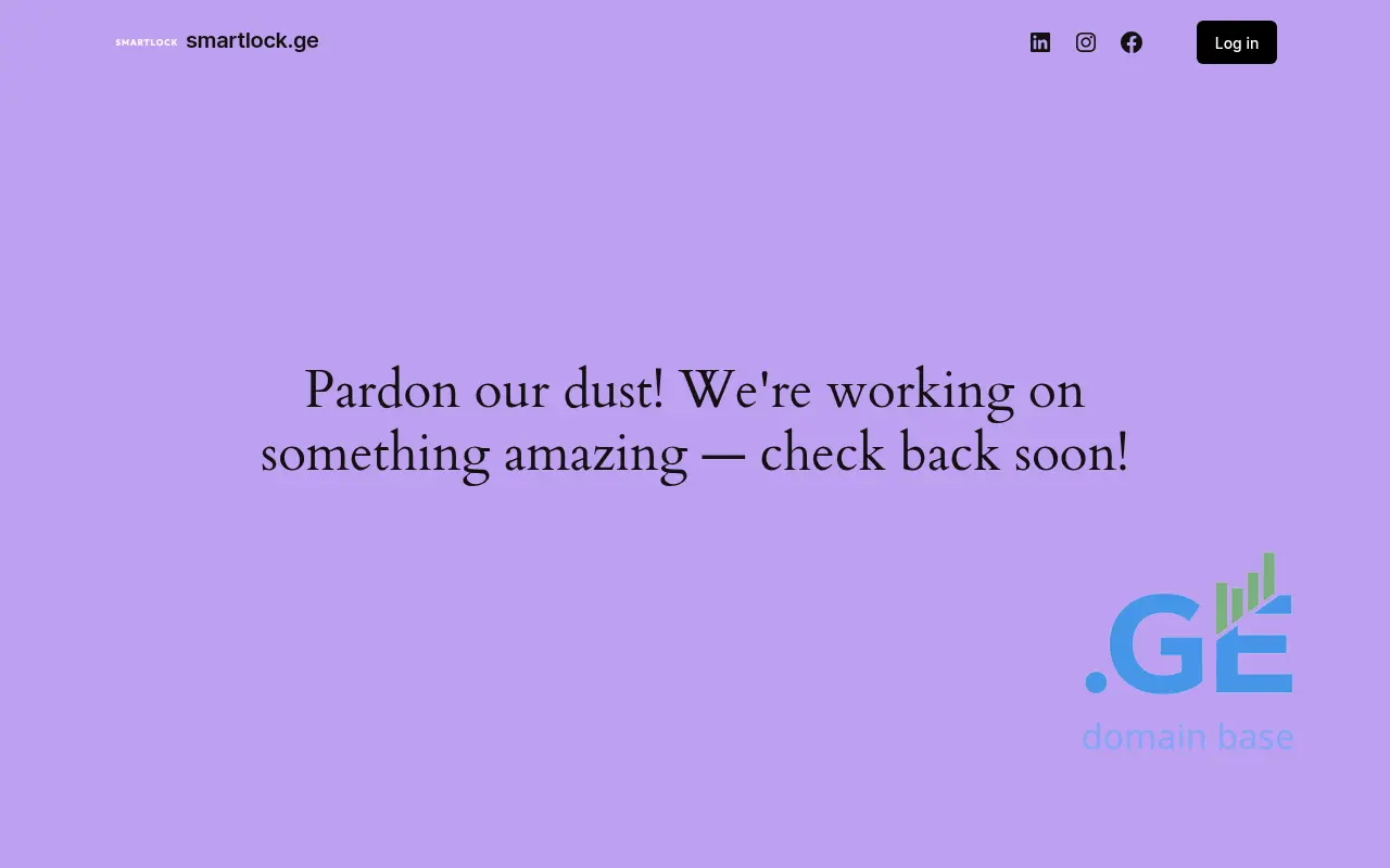 Screenshot of the site smartlock.ge
