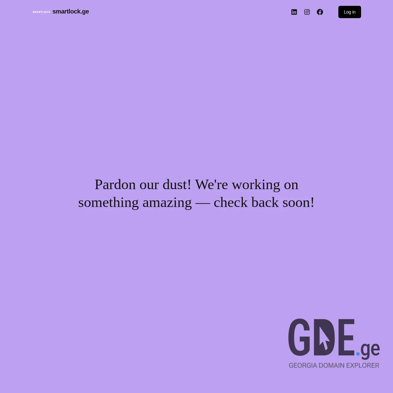 Screenshot of the site smartlock.ge at 2025-12-11