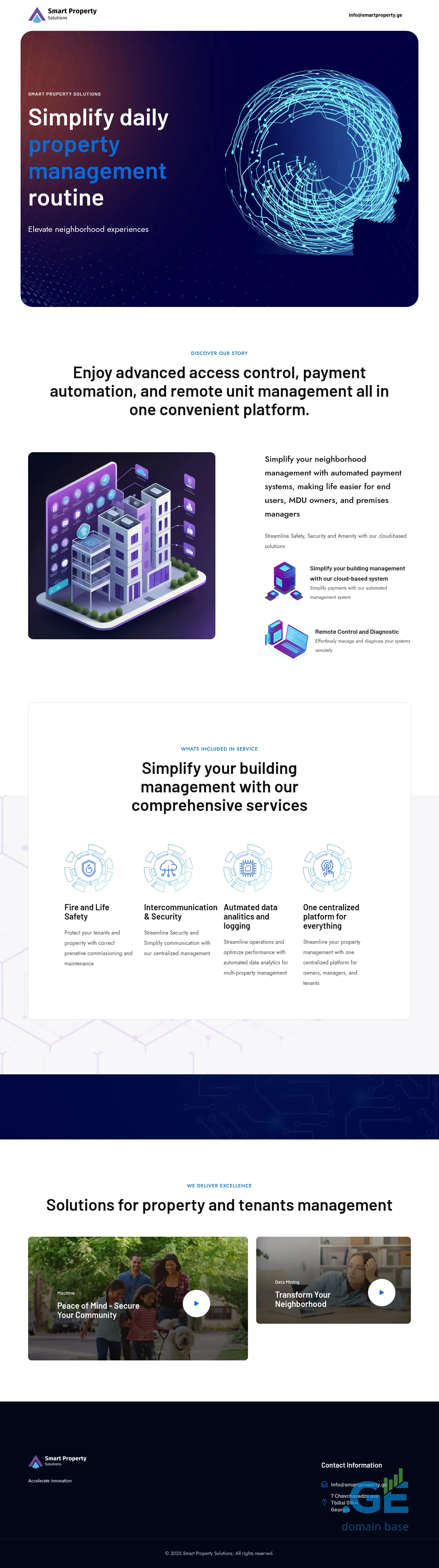 Screenshot of the site smartproperty.ge