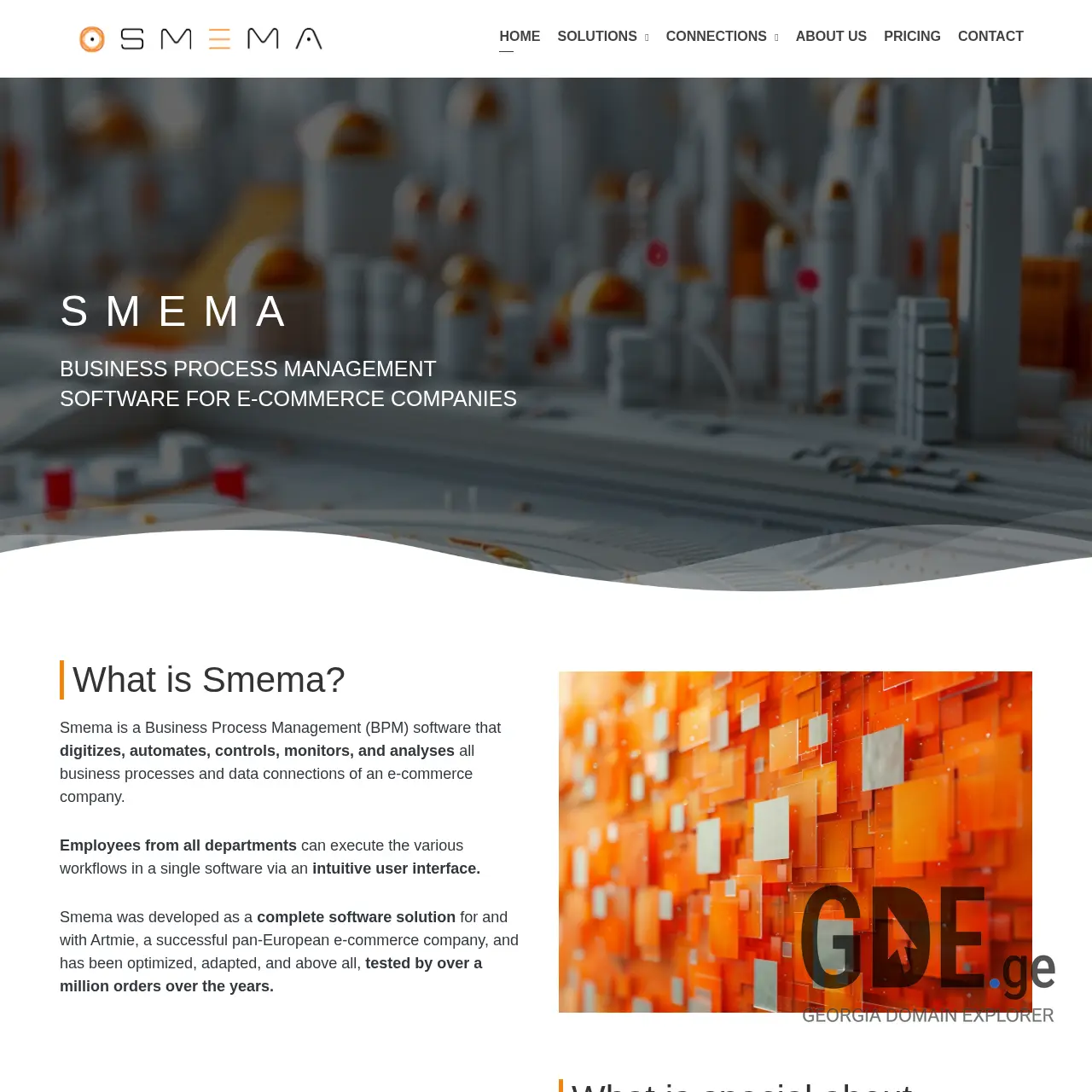 Screenshot of the site smema.ge at 2025-12-11