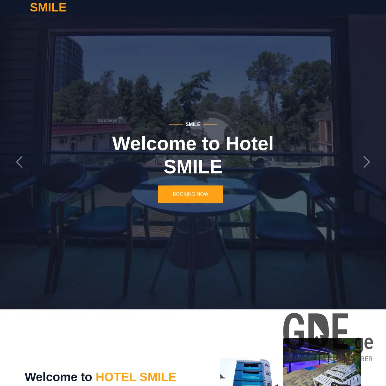 Screenshot of the site smile392.ge at 2025-12-11