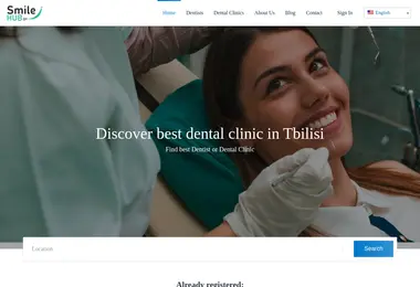 Screenshot of smilehub.ge