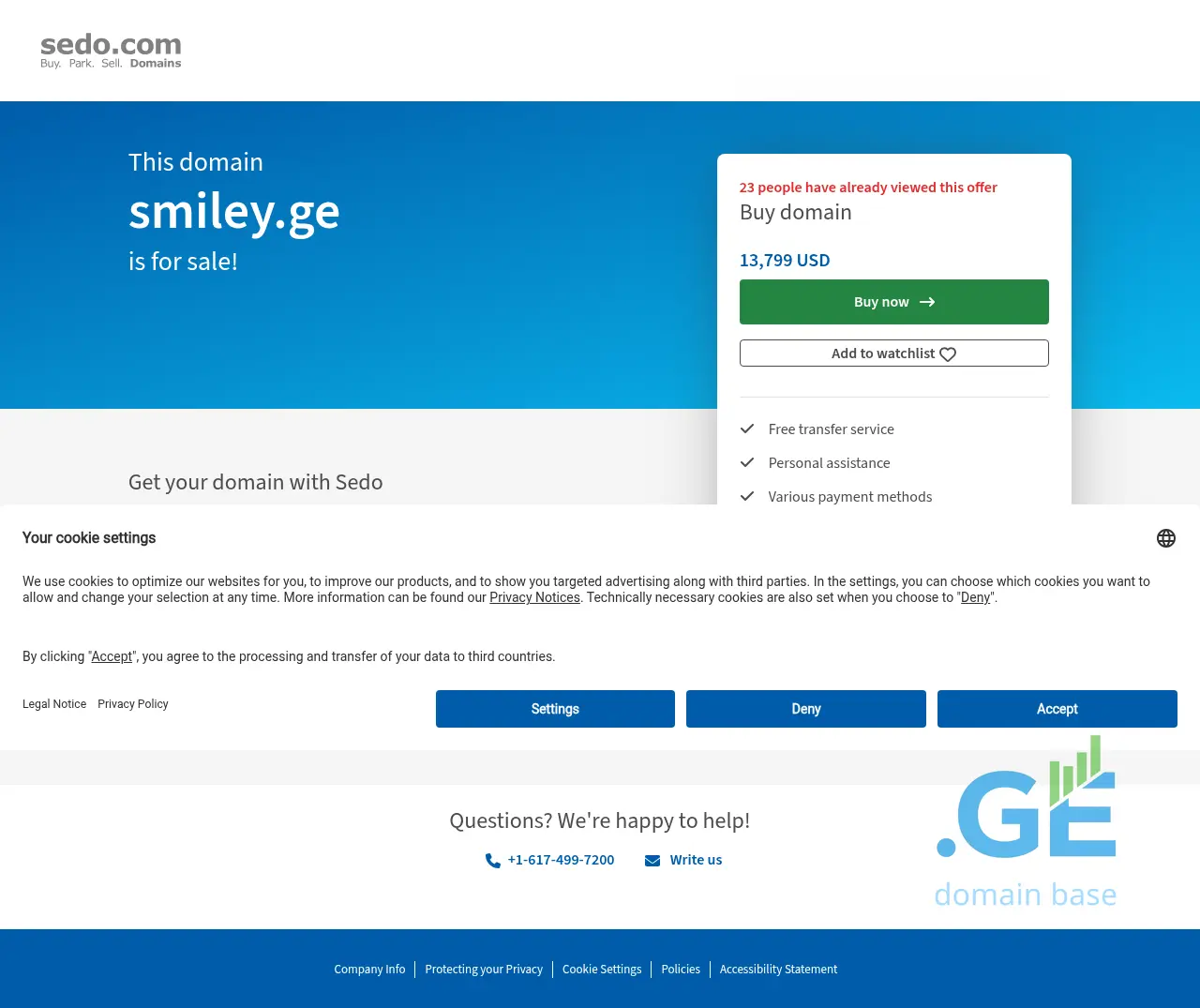 Screenshot of the site smiley.ge