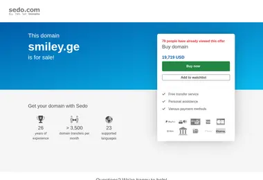 Скриншот smiley.ge