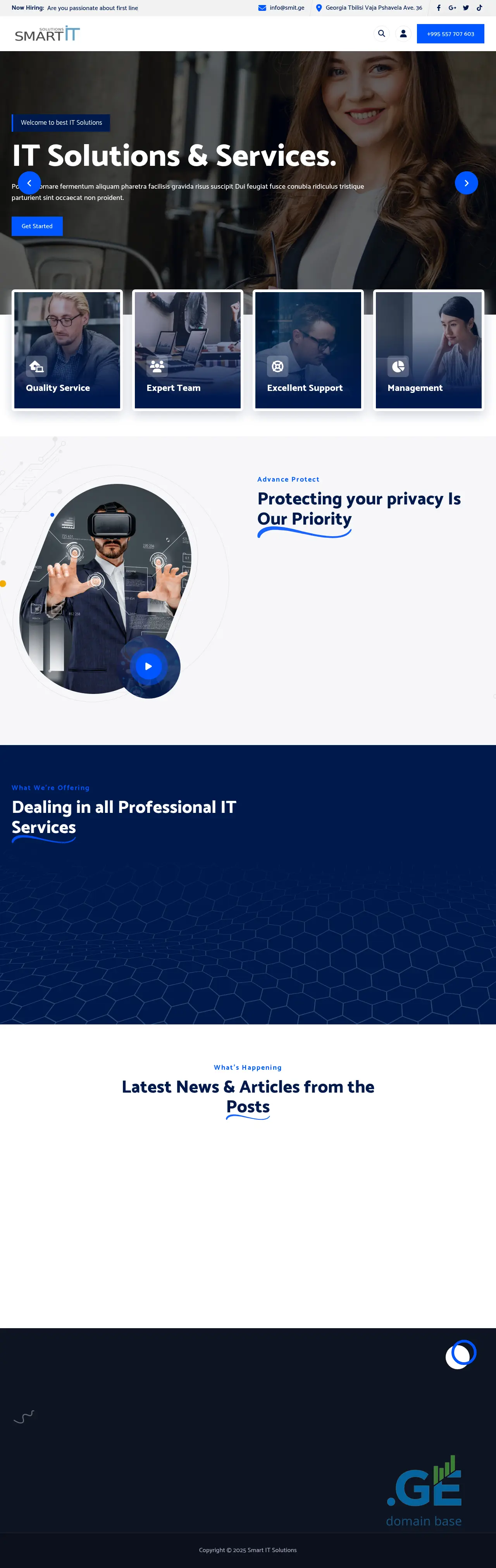 Screenshot of the site smit.ge