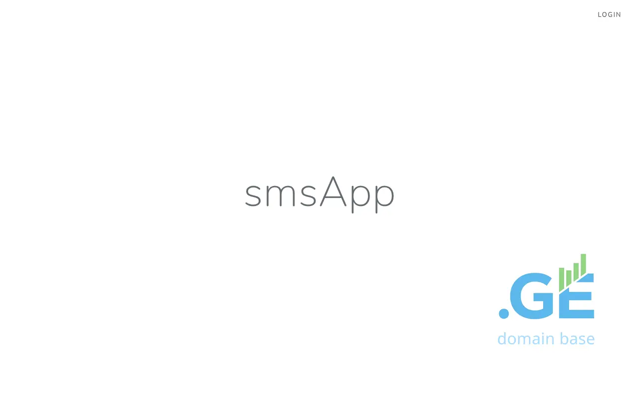 Screenshot of the site smsapp.com.ge