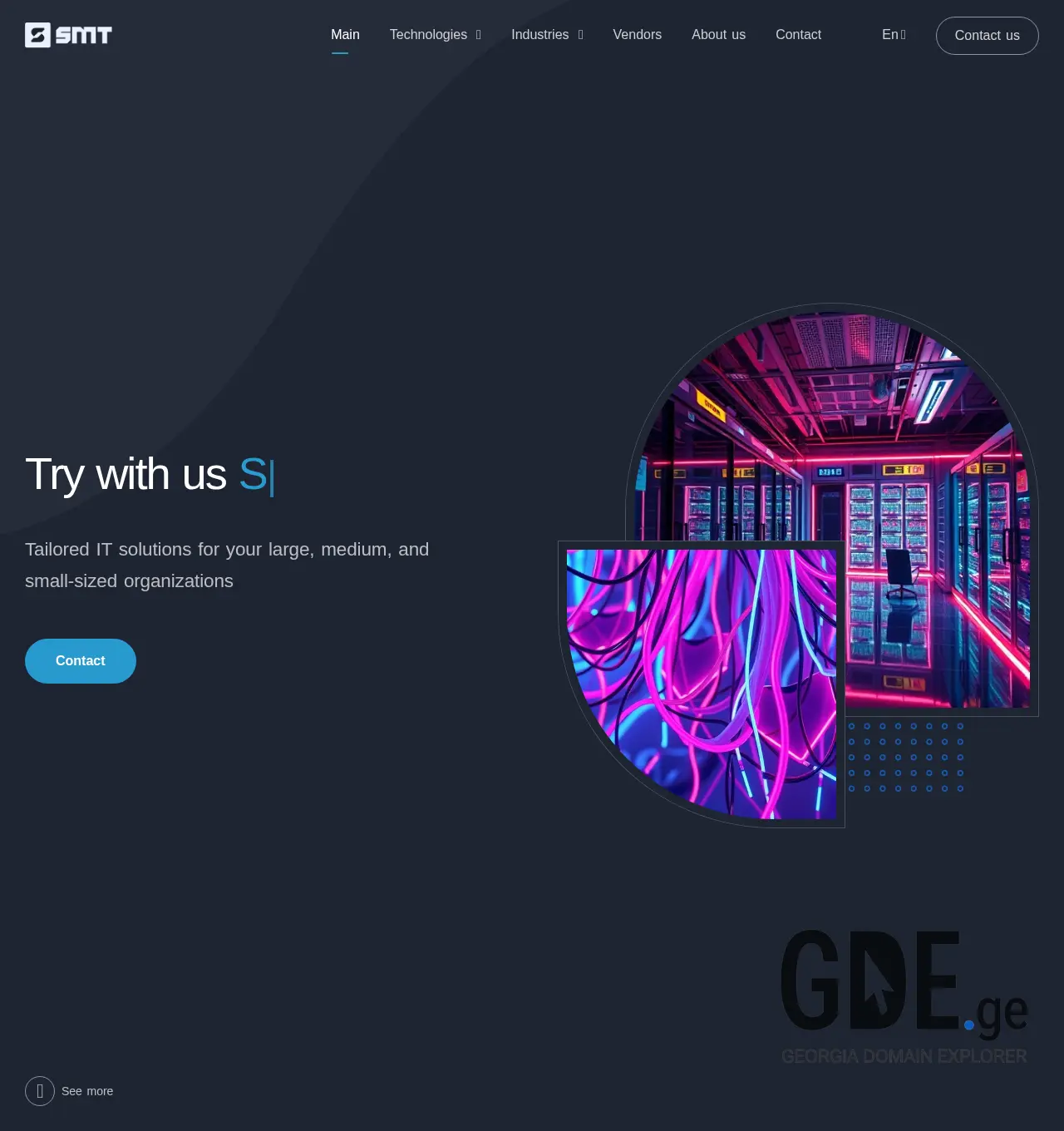 Screenshot of the site smt.ge at 2025-12-03