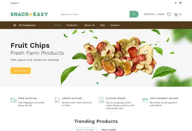 Скриншот snackit.ge