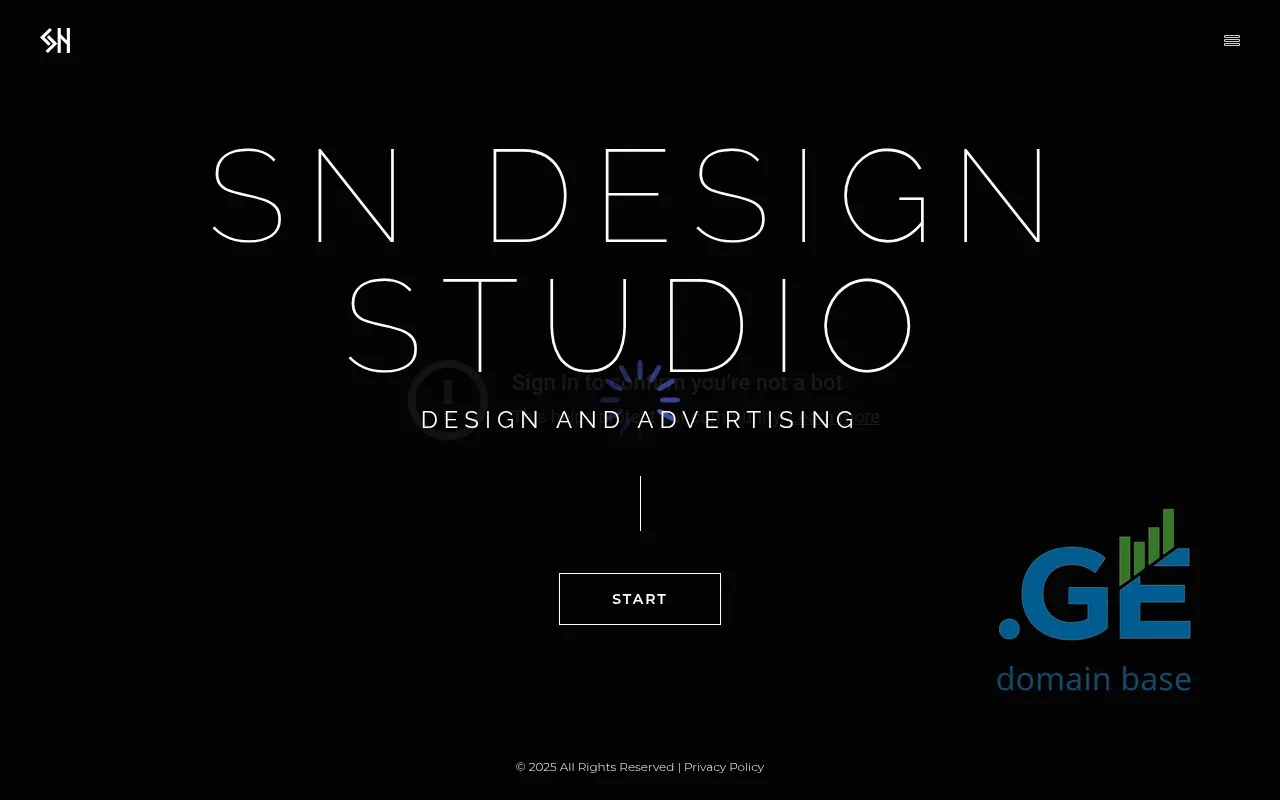Screenshot of the site sndesign.ge