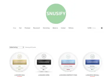 snusify.ge-ის ეკრანის სურათი