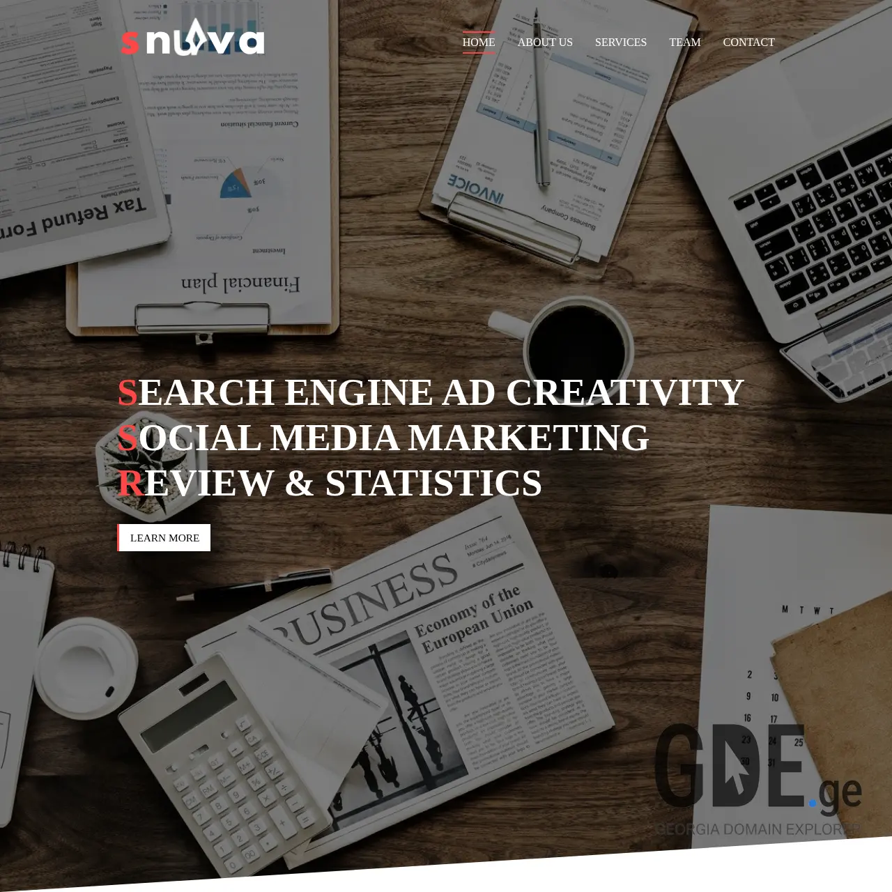 Screenshot of the site snuva.ge at 2025-12-11