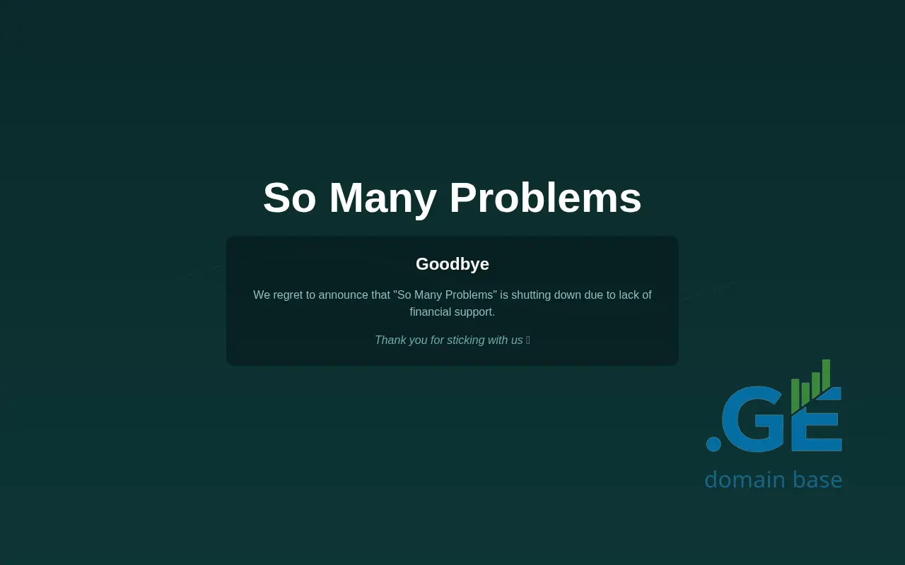 Screenshot of the site so-many-problems.ge