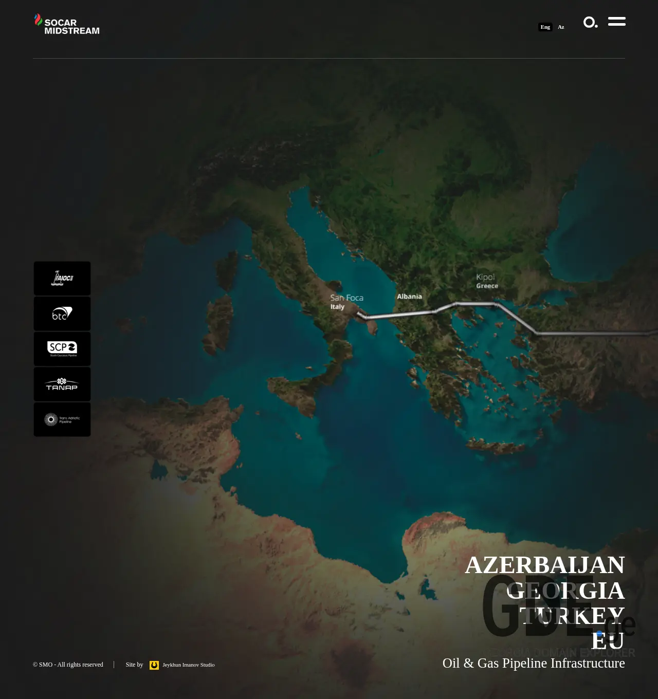 Screenshot of the site socarmidstream.ge at 2025-12-03