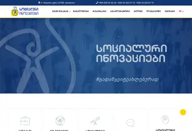 Screenshot of socialinnovation.ge