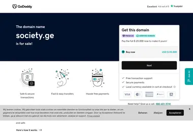Screenshot of society.ge