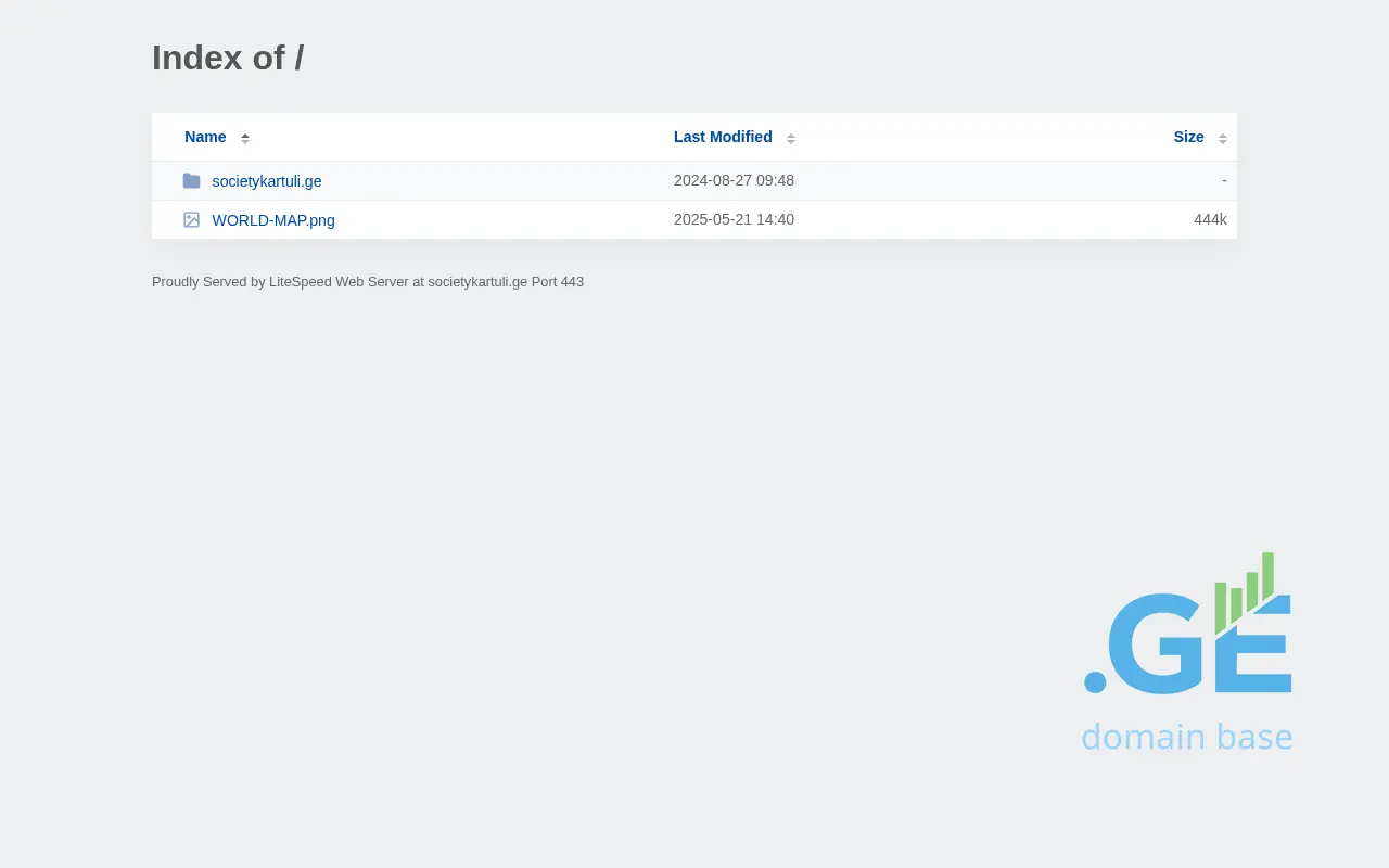 Screenshot of the site societykartuli.ge