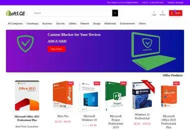 Screenshot of softs.ge