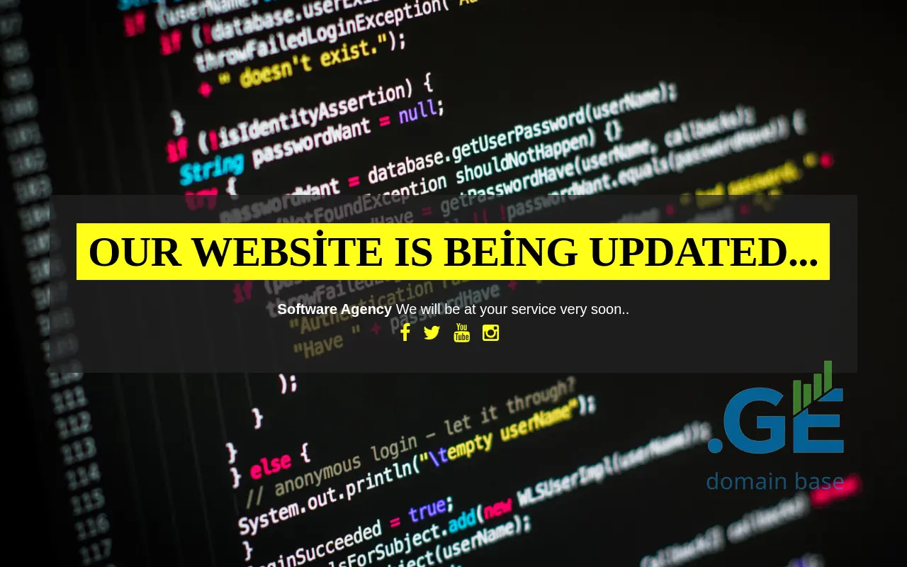 Screenshot of the site softwareagency.ge