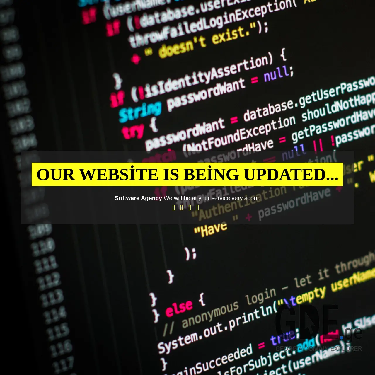 Screenshot of the site softwareagency.ge at 2025-12-12