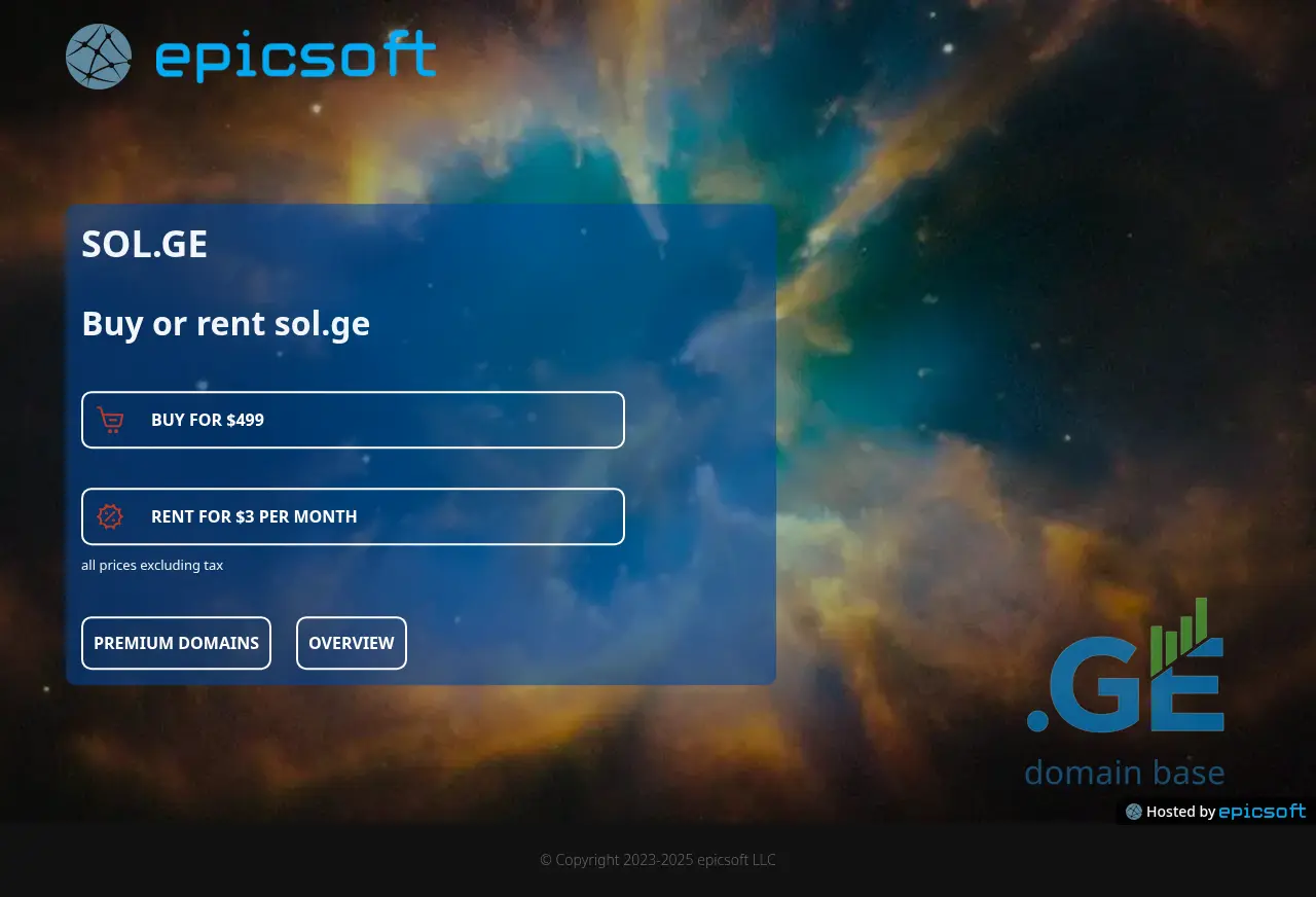 Screenshot of the site sol.ge