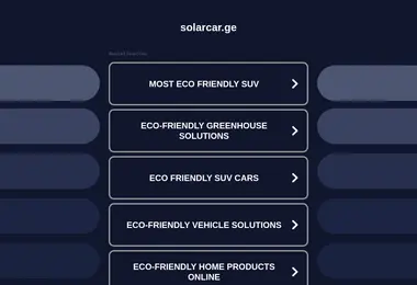 Screenshot of solarcar.ge