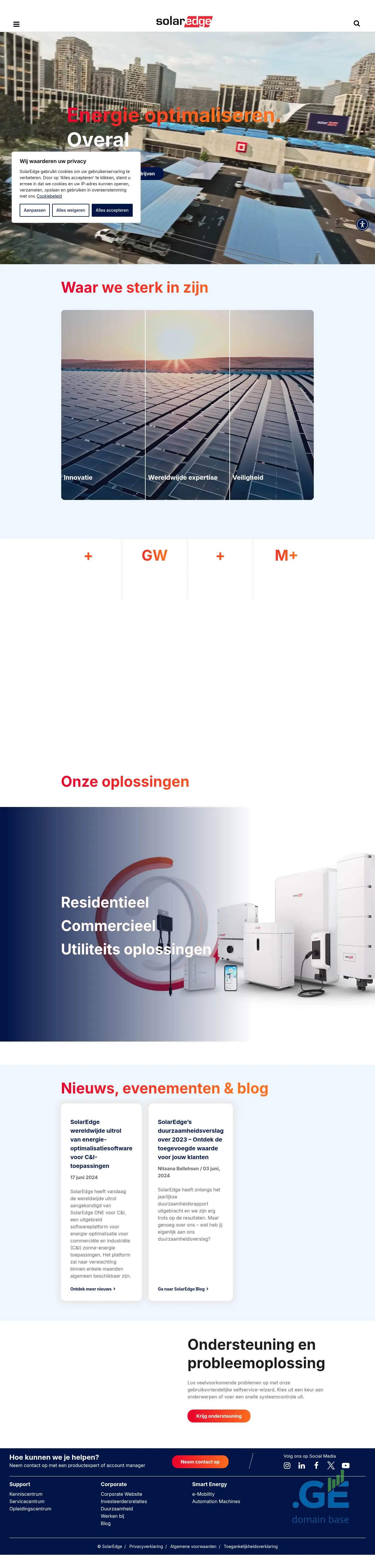 Screenshot of the site solared.ge