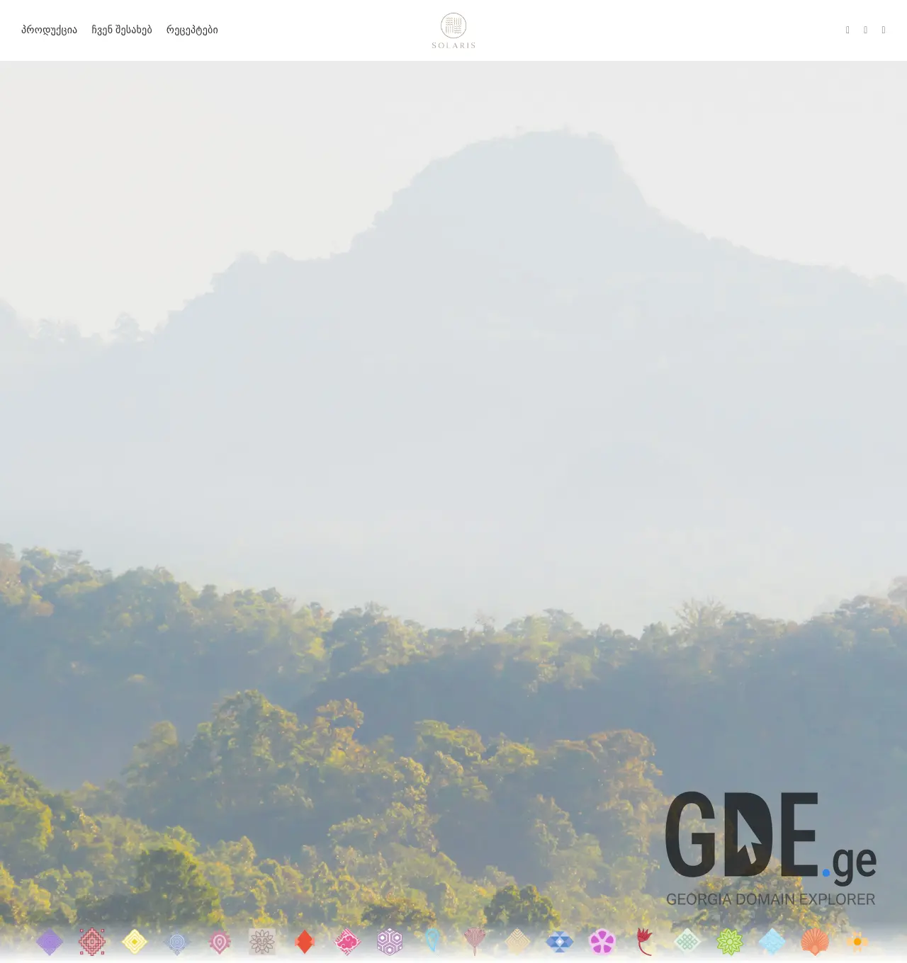 Screenshot of the site solaris.ge at 2025-11-29