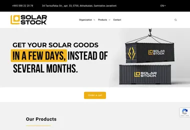 Screenshot of solarstock.ge