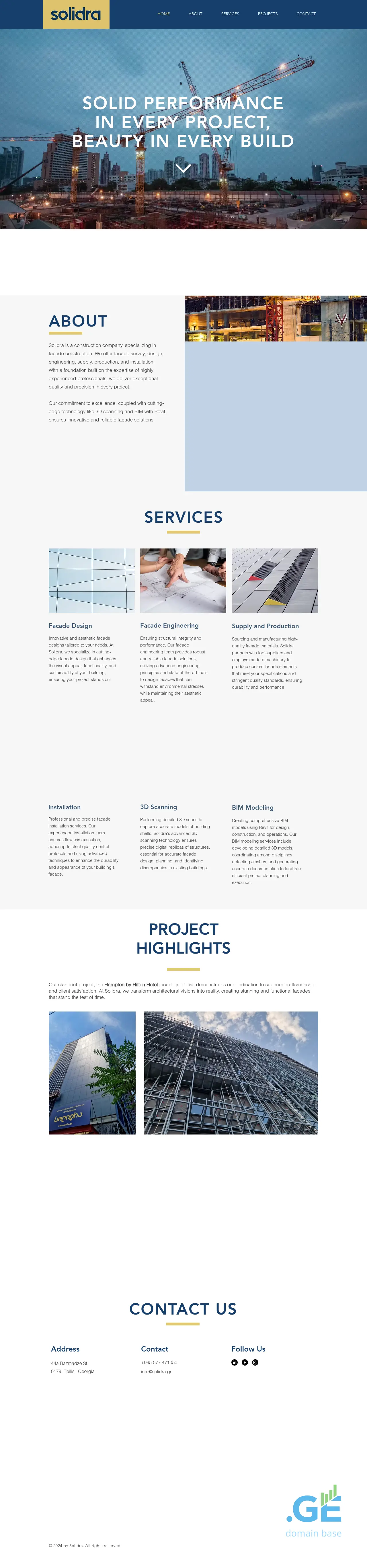 Screenshot of the site solidra.ge at 2025-10-12