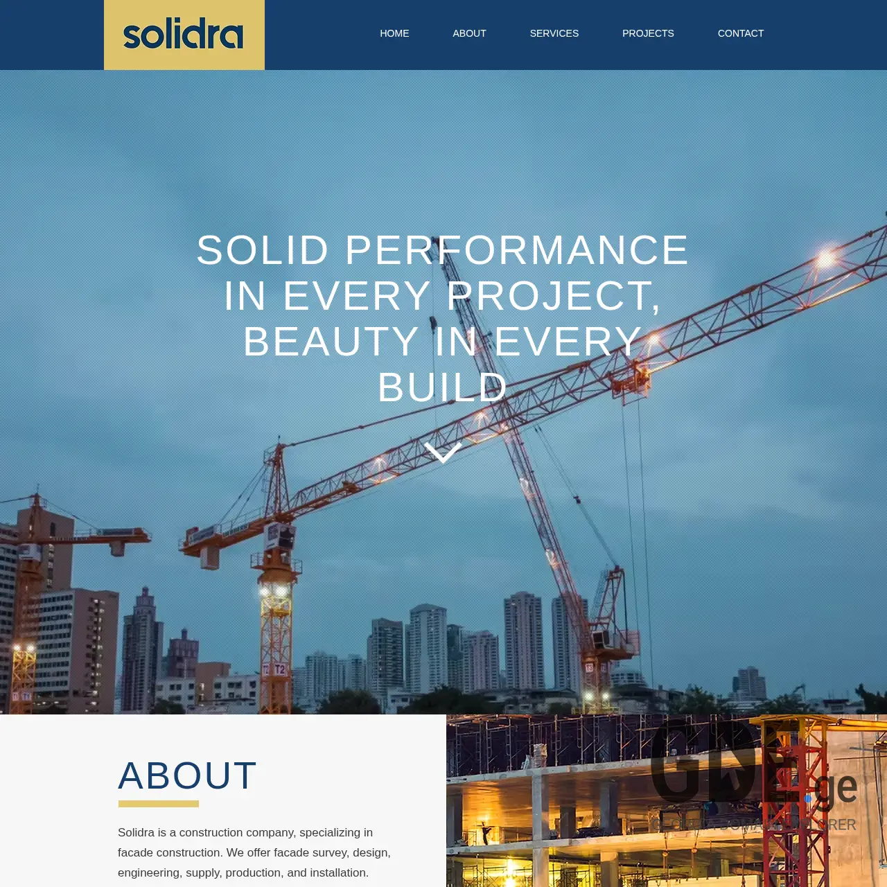 Screenshot of the site solidra.ge at 2025-12-13