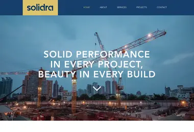 Screenshot of solidra.ge