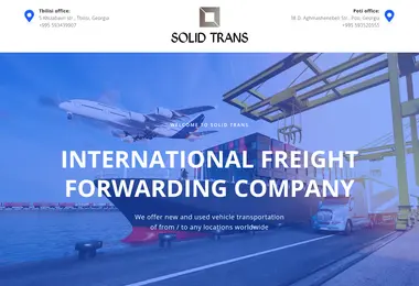 Screenshot of solidtrans.ge