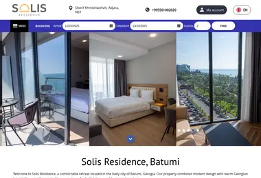 Screenshot of solisresidence.ge