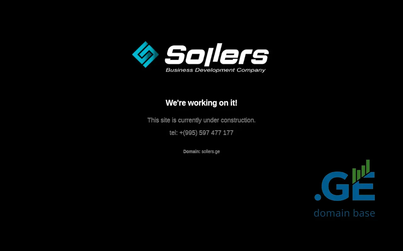 Screenshot of the site sollers.ge