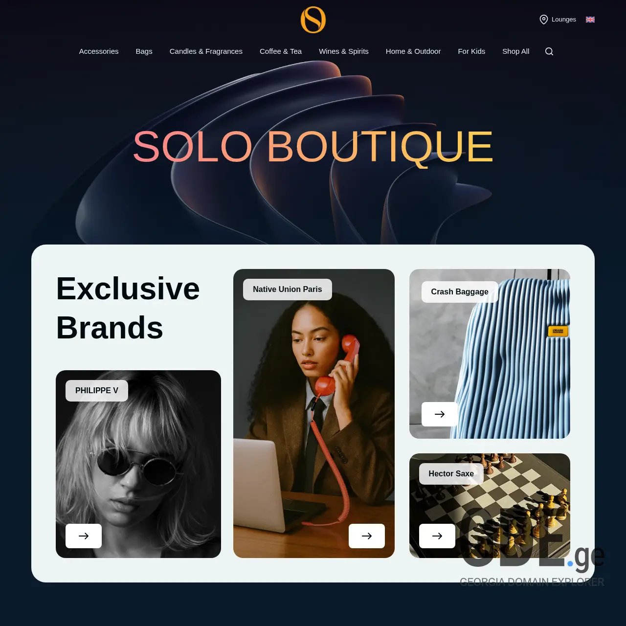 Screenshot of the site soloboutique.ge at 2025-12-13