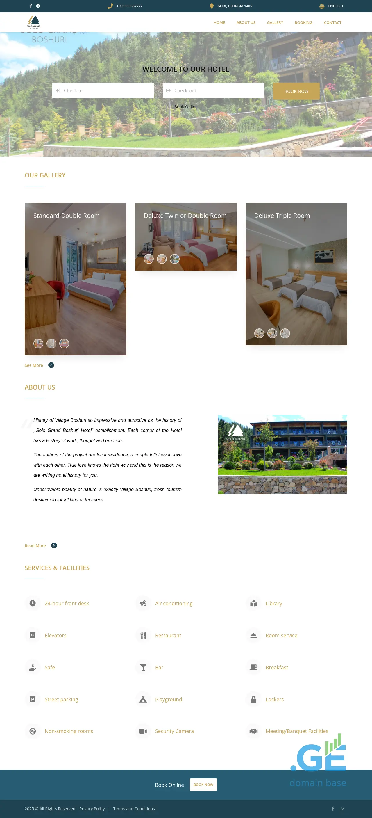 Screenshot of the site sologrand.ge at 2025-10-12