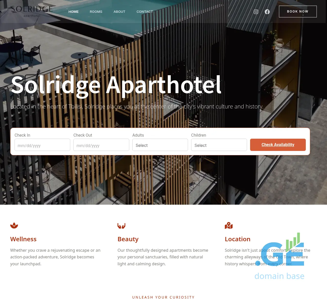 Screenshot of the site solridge.ge