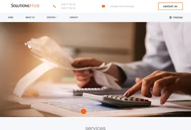 Screenshot of solutionshub.ge
